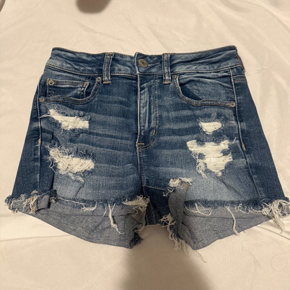 American Eagle Hi-Rise Shortie Shorts